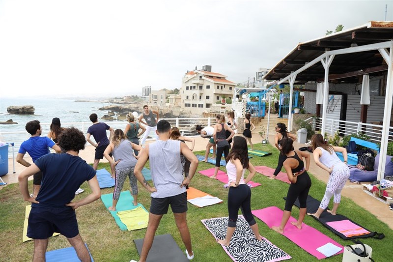 Hatha Yoga Session at Le Blanc Bleu